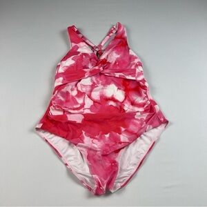 Calvin Klein Standard V-neck Twist Front Tummy Control